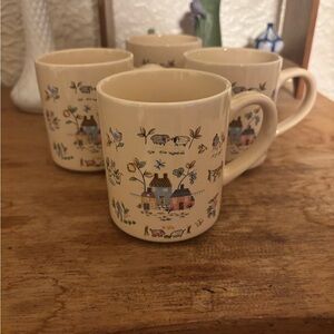 Heartland Ceramic Mugs Set of 4